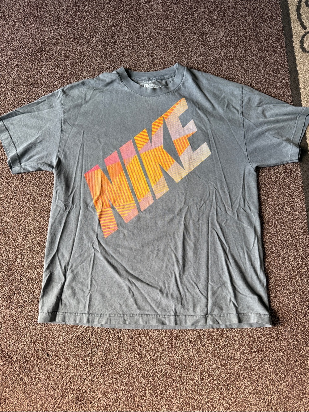 Vintage Nike 90’s Logo Tee with Orange Gradient Graphic